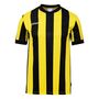 Uhlsport Retro Stripe Shirt Kurzarm - schwarz/limonengelb