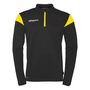 Uhlsport Squad 27 1/4 Zip Top - schwarz/limonengelb