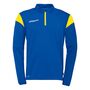 Uhlsport Squad 27 1/4 Zip Top - azurblau/limonengelb
