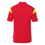 Uhlsport Squad 27 Polo Shirt - rot/limonengelb