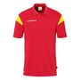 Uhlsport Squad 27 Polo Shirt - rot/limonengelb