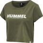 Hummel hmlLEGACY WOMAN CROPPED T-SHIRT - BEETLE