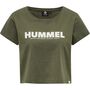 Hummel hmlLEGACY WOMAN CROPPED T-SHIRT - BEETLE