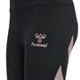 Hummel hmlPARIS HIGH WAIST TIGHTS - BLACK/WOODROSE