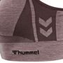 Hummel hmlCLEA Seamless  Sports Top - Fudge/woodrose Melange