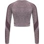 Hummel hmlKADY SEAMLESS T-SHIRT L/S - FUDGE MELANGE