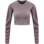 Hummel hmlKADY SEAMLESS T-SHIRT L/S - FUDGE MELANGE