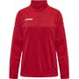 Hummel CORE POLY HALF ZIP SWEATSHIRT WOMAN - true red