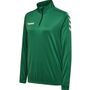 Hummel CORE POLY HALF ZIP SWEATSHIRT WOMAN - evergreen