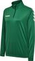 Hummel CORE POLY HALF ZIP SWEATSHIRT WOMAN - evergreen