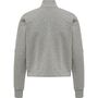 Hummel hmlLGC NIKKA CROPPED HALFZIP - grey melange