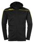 Uhlsport Stream 22 TRACK HOOD JACKET - schwarz/limonengelb