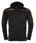 Uhlsport Stream 22 TRACK HOOD JACKET - schwarz/fluo orange