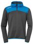 Kempa EMOTION 2.0 QUARTER ZIP HOODY - anthra/kempablau