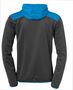Kempa EMOTION 2.0 QUARTER ZIP HOODY - anthra/kempablau