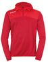 Kempa EMOTION 2.0 QUARTER ZIP HOODY - chilirot/rot