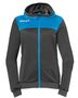 Kempa EMOTION 2.0 HOOD JACKET WOMEN - anthra/kempablau