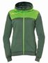 Kempa EMOTION 2.0 HOOD JACKET WOMEN - dragon gr�n/hope gr�n