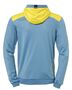 Kempa EMOTION 2.0 HOOD JACKET - dove blau/limonengelb