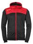 Kempa EMOTION 2.0 HOOD JACKET - schwarz/rot/gelb