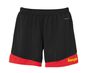 Kempa EMOTION 2.0 SHORTS WOMEN - schwarz/rot/gelb