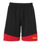 Kempa EMOTION 2.0 SHORTS - schwarz/rot/gelb