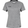 Hummel TECH MOVE JERSEY WOMAN S/S - grey melange