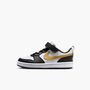 Nike Court Borough Low Recraft (Ps) - black/metallic gold-black-white