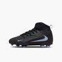 Nike Jr Phantom 6 High Club Fg/Mg - black/black