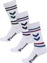 Hummel Hml3-Pack Socks Chevron High Retro - white/multicolor