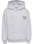 Hummel Hmljr Loose Hoodie Heartfield - light grey melange