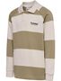 Hummel Hmljr Loose Striped Polo L/S - cornstalk
