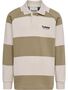 Hummel Hmljr Loose Striped Polo L/S - cornstalk