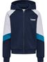 Hummel Hmljr Loose Blocked Zip Hoodie - dress blues