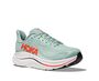 Hoka M Clifton 10 - sage / neon flame