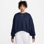 Nike W Nsw Phnx Flc Oos Crew - midnight navy/sail