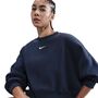 Nike W Nsw Phnx Flc Oos Crew - midnight navy/sail