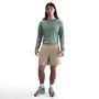 Nike M Nk Df Uv Miler Top Ls - clay green/reflective silv