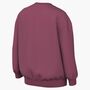 Nike G Nsw Club Flc Ovrszd Crew Lbr - sweet beet/sweet beet/white