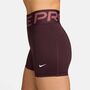 Nike W Np Sculpt Df Hr 3In Short - burgundy crush/white
