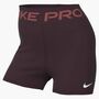 Nike W Np Sculpt Df Hr 3In Short - burgundy crush/white