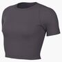 Nike W Nk Inf Df Ss Top Wd Rib - thunder grey/white