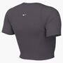 Nike W Nk Inf Df Ss Top Wd Rib - thunder grey/white