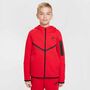 Nike B Nsw Tch Flc Fz - Pd - university red/black/black