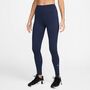 Nike W Nk Df One Hr Tight Wt - midnight navy/white