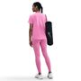 Nike W Nk One Classic Df Ss Top Wt - playful pink/white