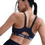 Nike W Nk Indy Hs Zip Bra - midnight navy