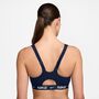 Nike W Nk Indy Hs Zip Bra - midnight navy