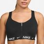 Nike W Nk Indy Hs Zip Bra - black