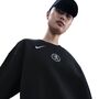 Nike Cfc W Nsw Phnx Flc Os Crew 3R - black/field silver